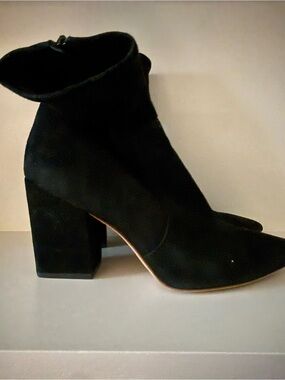 Loeffler Randall suede sock boots